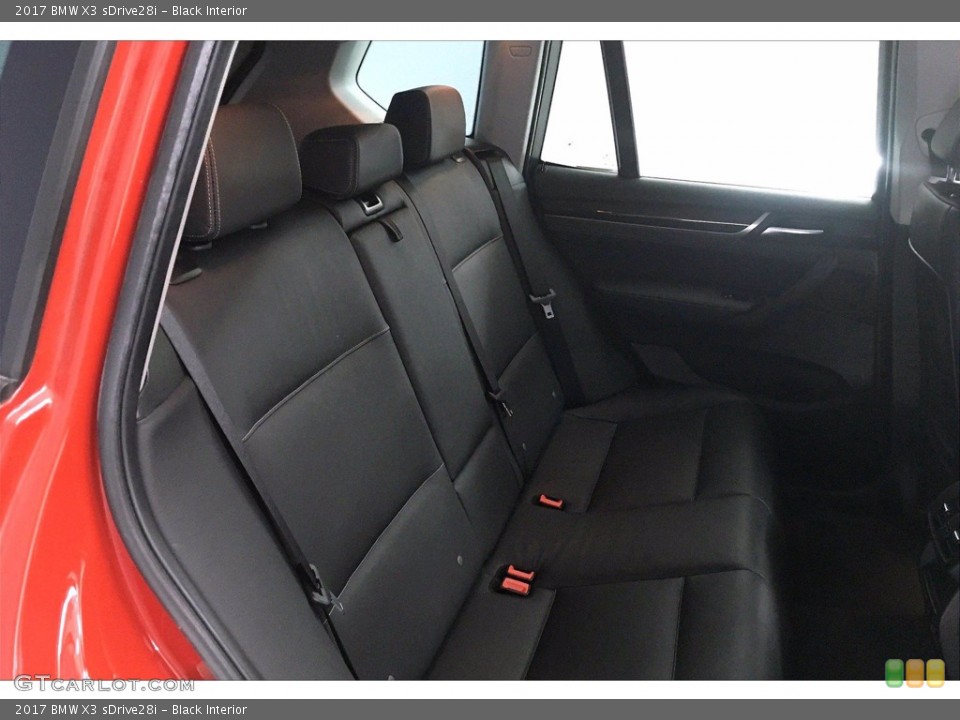Black Interior Rear Seat for the 2017 BMW X3 sDrive28i #139625038