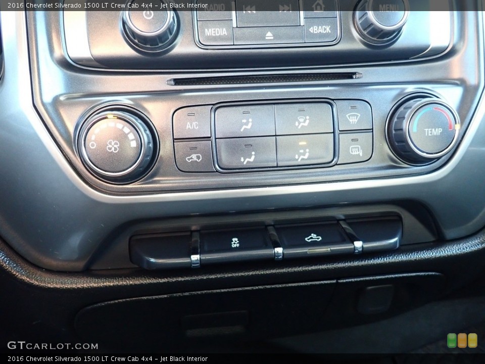Jet Black Interior Controls for the 2016 Chevrolet Silverado 1500 LT Crew Cab 4x4 #139625041