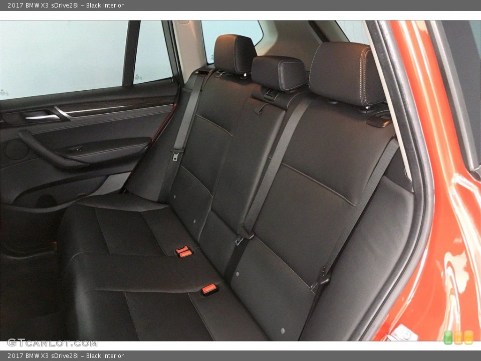 Black Interior Rear Seat for the 2017 BMW X3 sDrive28i #139625059