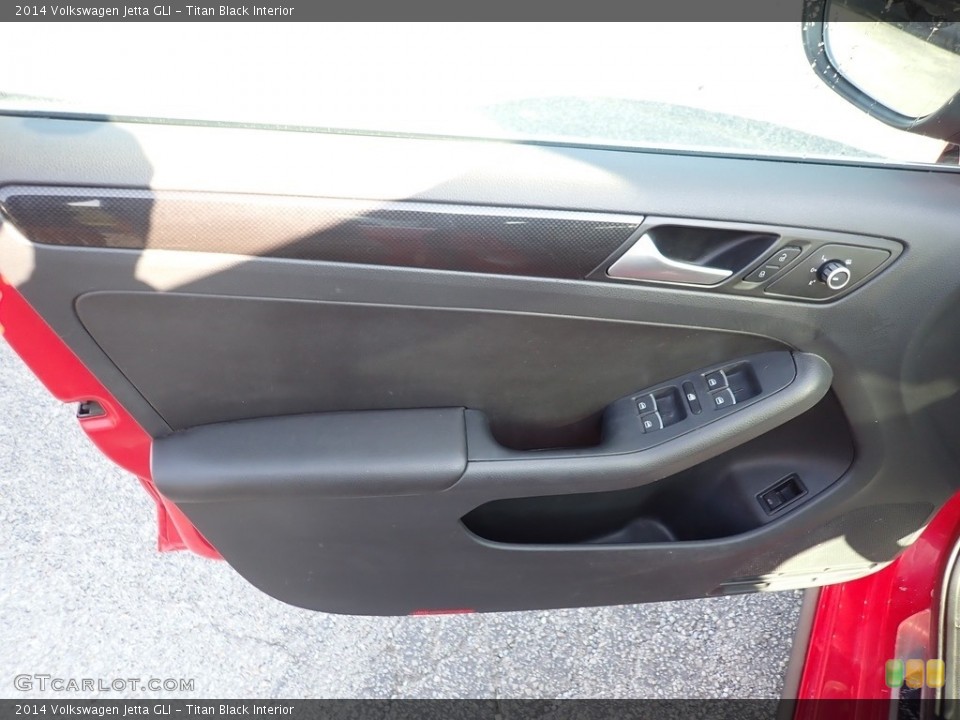 Titan Black Interior Door Panel for the 2014 Volkswagen Jetta GLI #139628737
