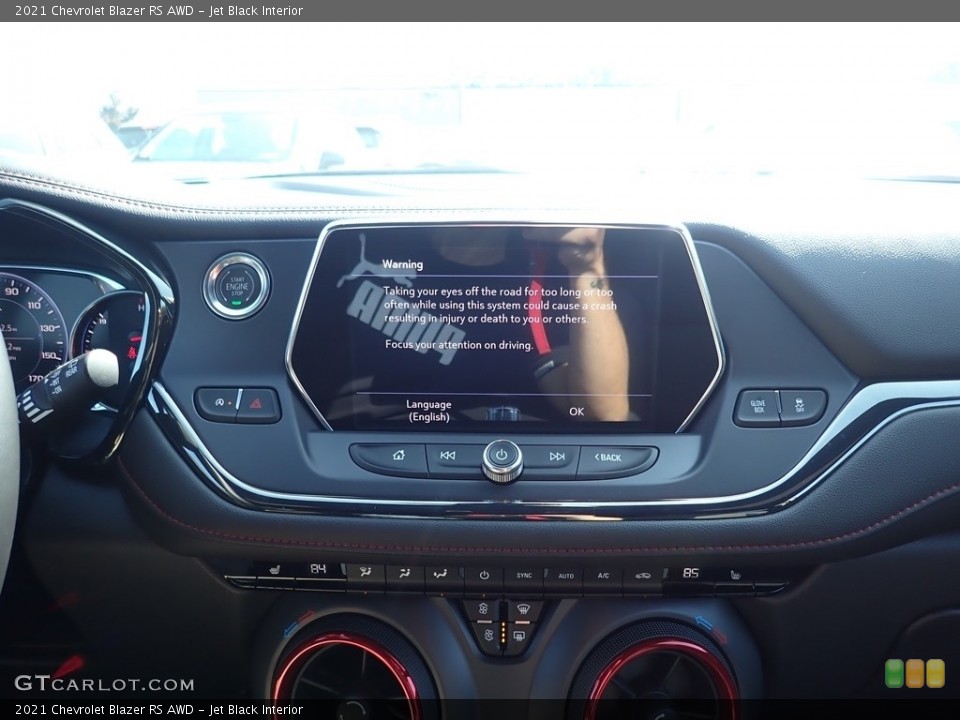 Jet Black Interior Controls for the 2021 Chevrolet Blazer RS AWD #139629490