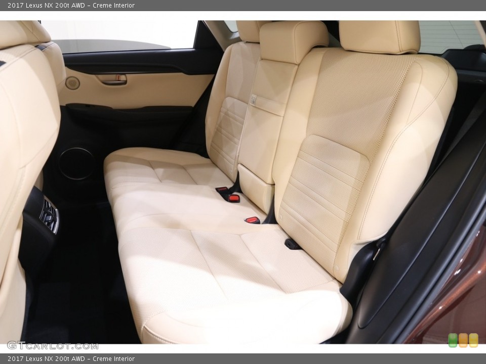 Creme Interior Rear Seat for the 2017 Lexus NX 200t AWD #139632021