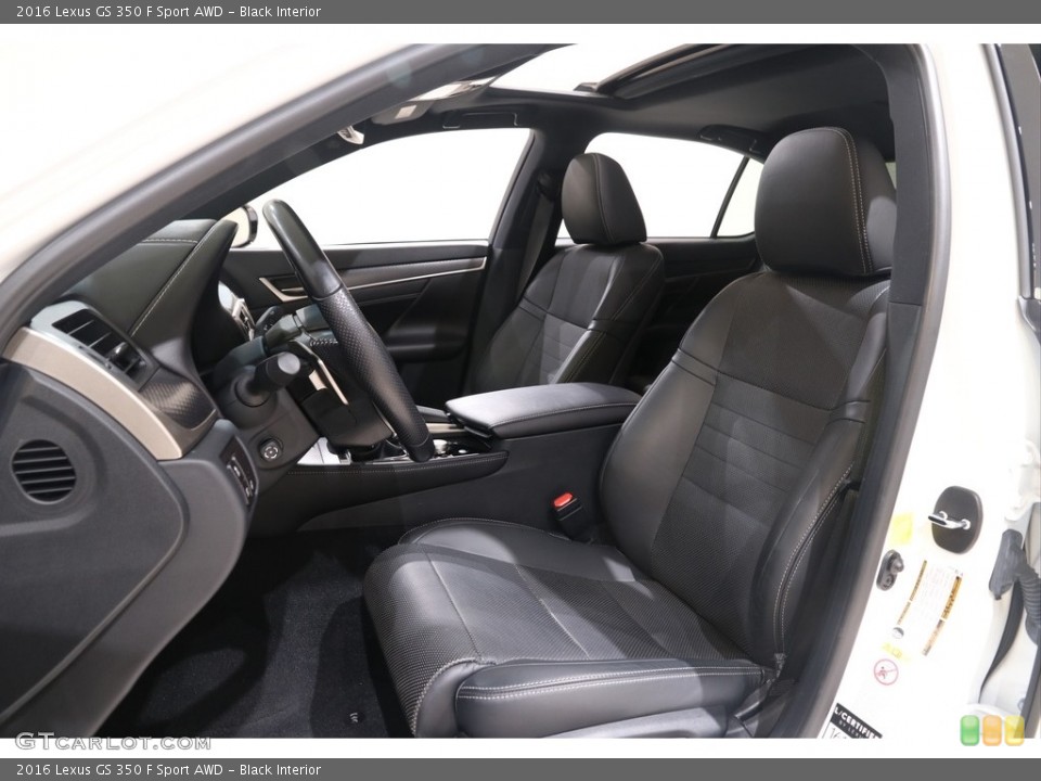 Black Interior Front Seat for the 2016 Lexus GS 350 F Sport AWD #139632987