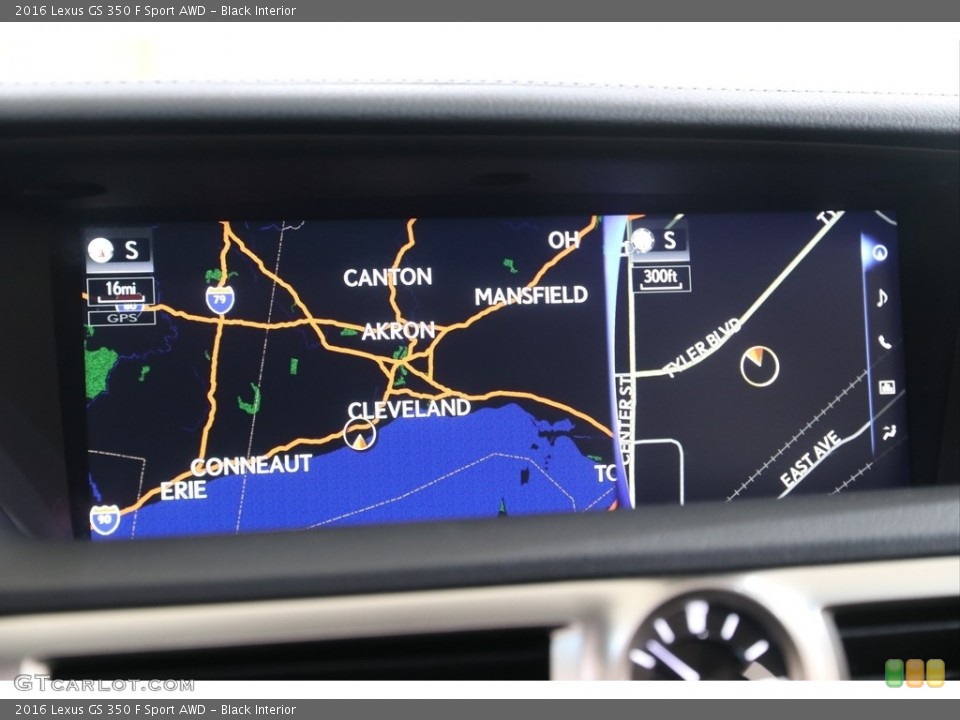 Black Interior Navigation for the 2016 Lexus GS 350 F Sport AWD #139633140