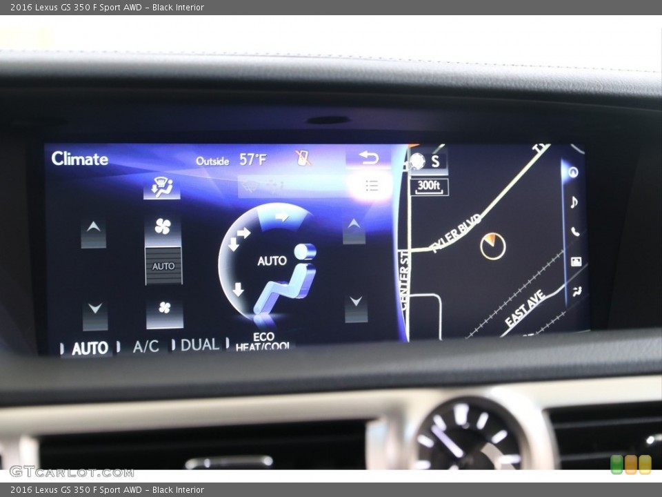 Black Interior Controls for the 2016 Lexus GS 350 F Sport AWD #139633221