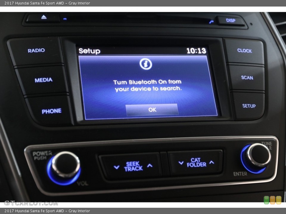 Gray Interior Controls for the 2017 Hyundai Santa Fe Sport AWD #139633716