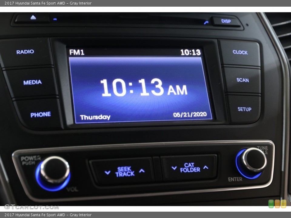 Gray Interior Controls for the 2017 Hyundai Santa Fe Sport AWD #139633745