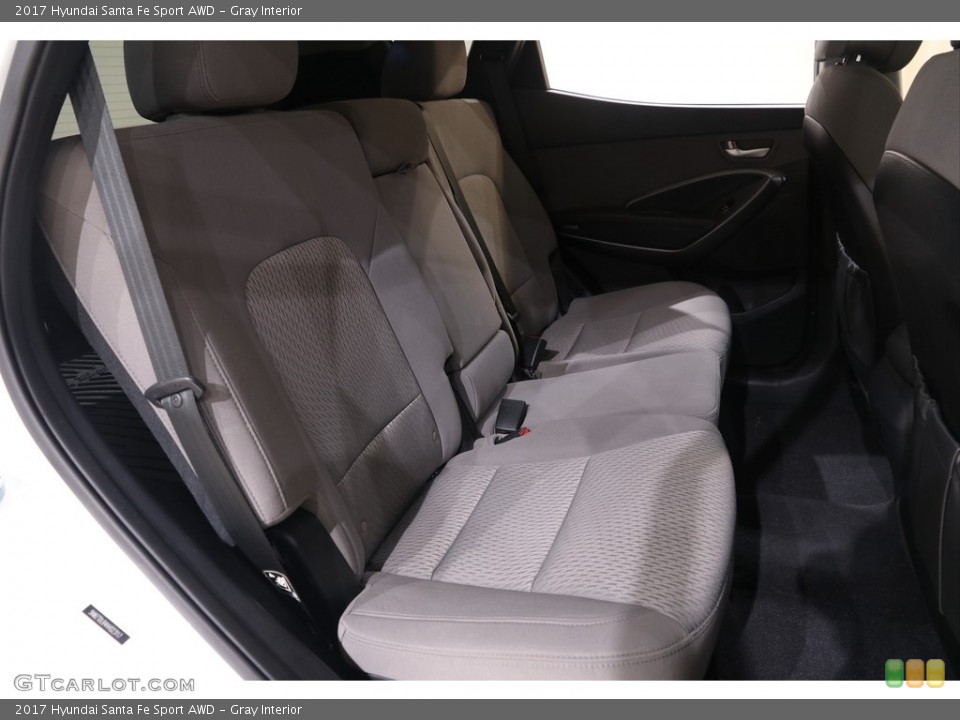 Gray Interior Rear Seat for the 2017 Hyundai Santa Fe Sport AWD #139633916
