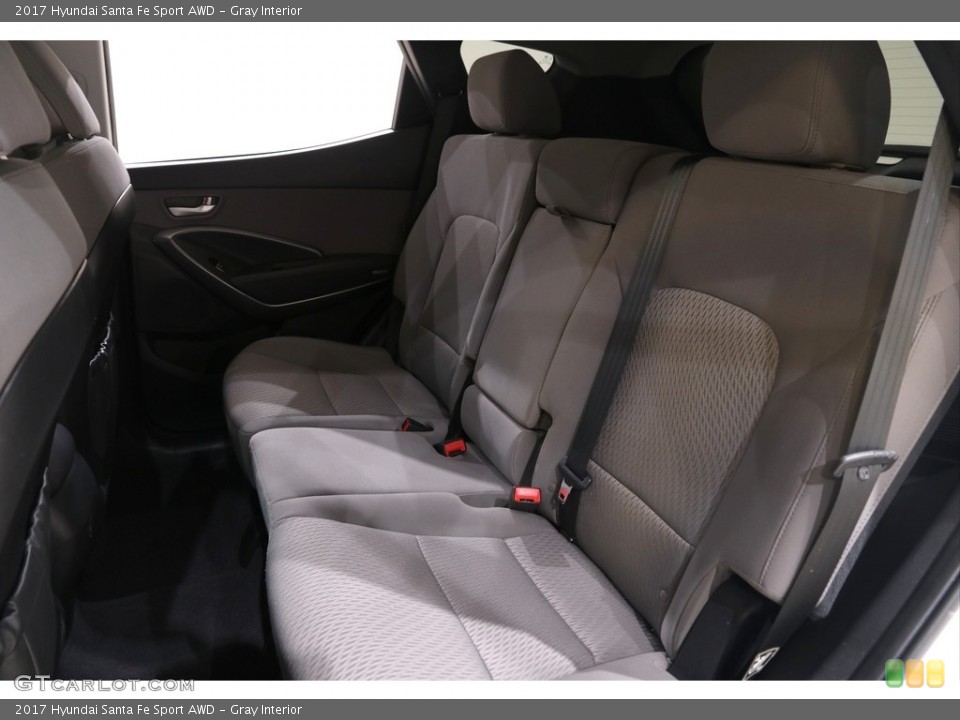 Gray Interior Rear Seat for the 2017 Hyundai Santa Fe Sport AWD #139633938