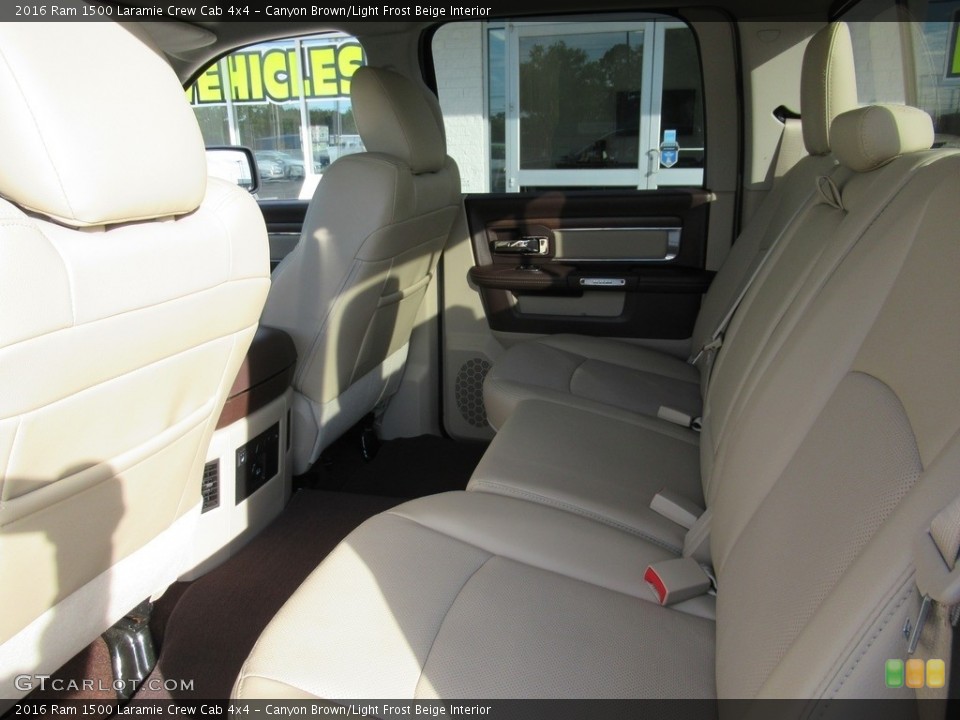 Canyon Brown/Light Frost Beige Interior Rear Seat for the 2016 Ram 1500 Laramie Crew Cab 4x4 #139634400