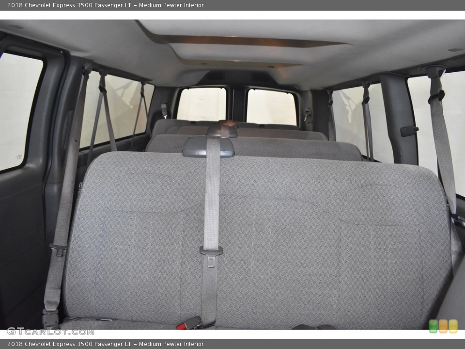 Medium Pewter Interior Rear Seat for the 2018 Chevrolet Express 3500 Passenger LT #139635105