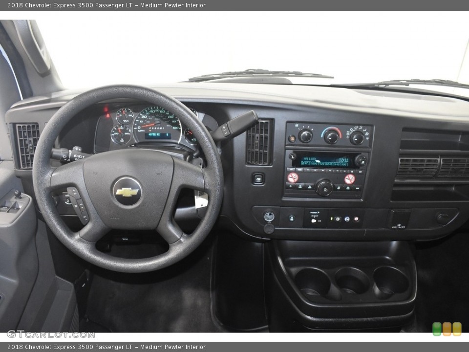 Medium Pewter Interior Dashboard for the 2018 Chevrolet Express 3500 Passenger LT #139635180