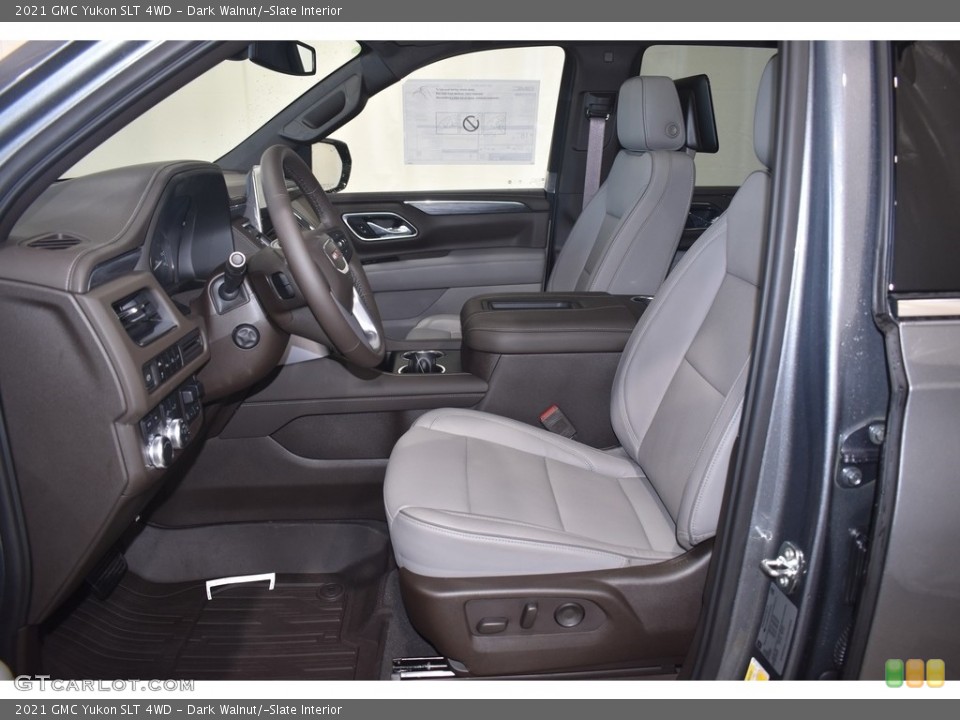 Dark Walnut/­Slate Interior Photo for the 2021 GMC Yukon SLT 4WD #139638756