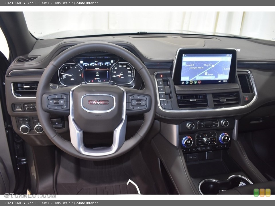 Dark Walnut/­Slate Interior Dashboard for the 2021 GMC Yukon SLT 4WD #139638870