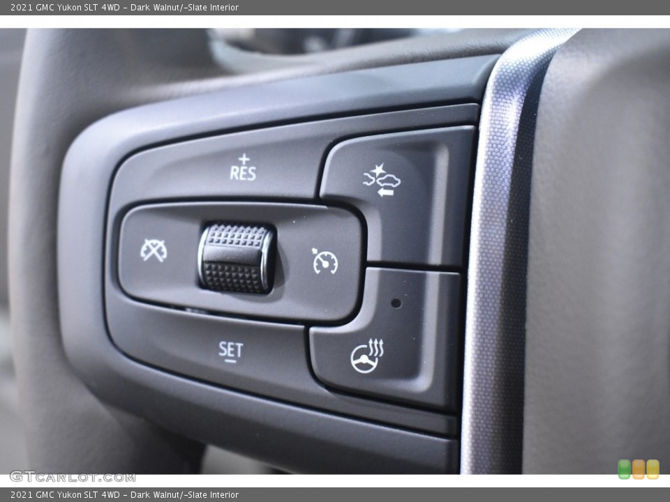 Dark Walnut/­Slate Interior Steering Wheel for the 2021 GMC Yukon SLT 4WD #139638912