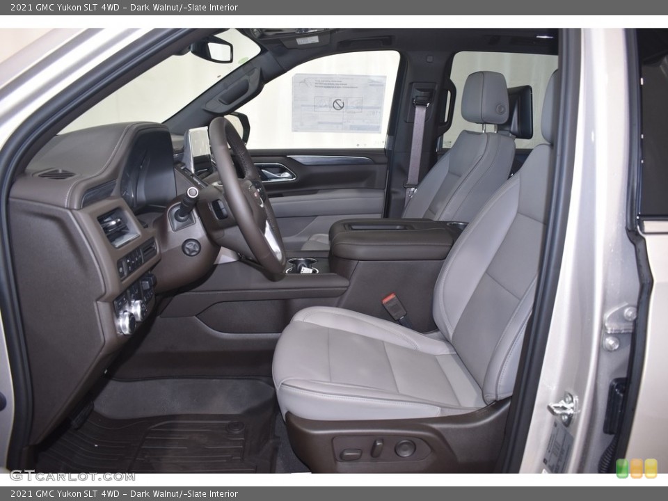 Dark Walnut/­Slate Interior Front Seat for the 2021 GMC Yukon SLT 4WD #139639113
