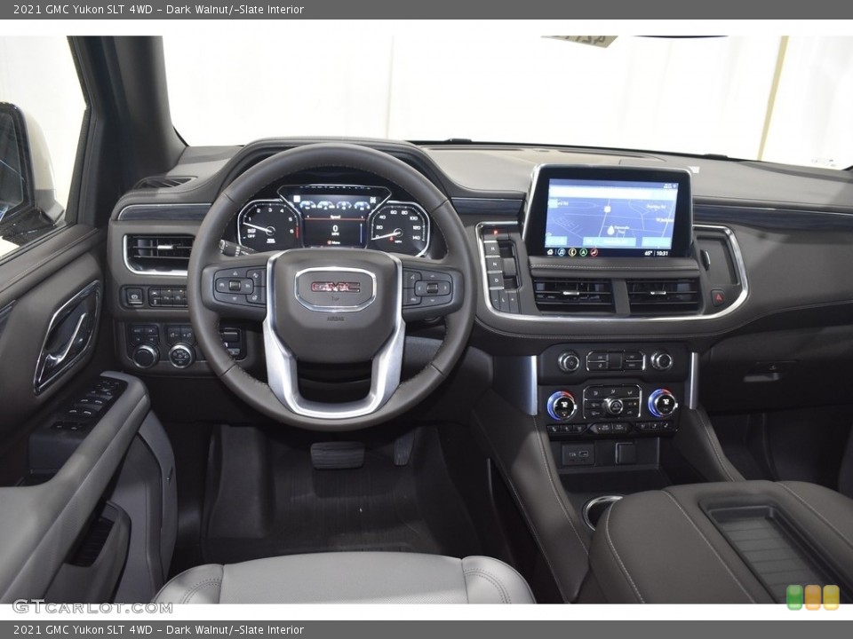 Dark Walnut/­Slate Interior Dashboard for the 2021 GMC Yukon SLT 4WD #139639248