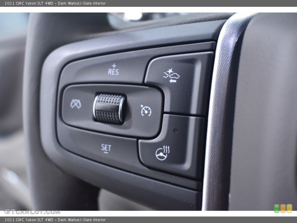 Dark Walnut/­Slate Interior Steering Wheel for the 2021 GMC Yukon SLT 4WD #139639293