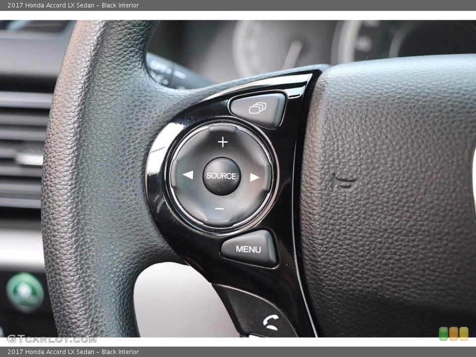 Black Interior Steering Wheel for the 2017 Honda Accord LX Sedan #139639737