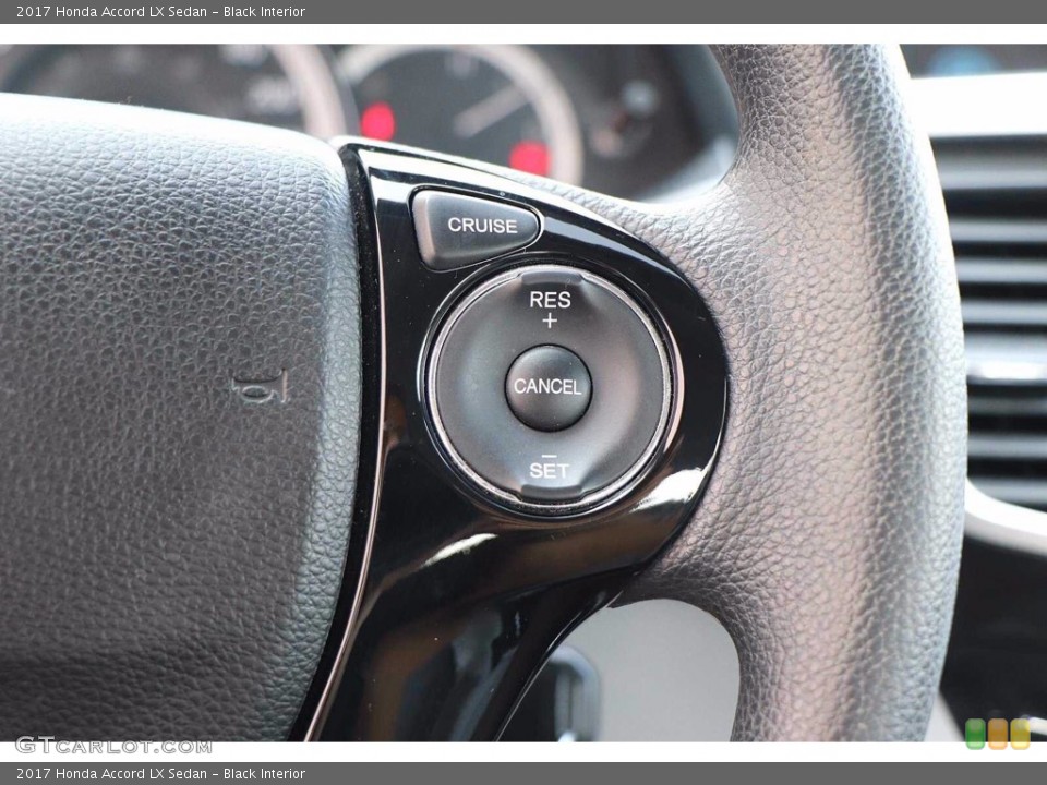 Black Interior Steering Wheel for the 2017 Honda Accord LX Sedan #139639770
