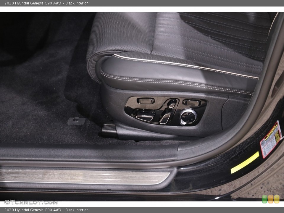 Black Interior Front Seat for the 2020 Hyundai Genesis G90 AWD #139642899