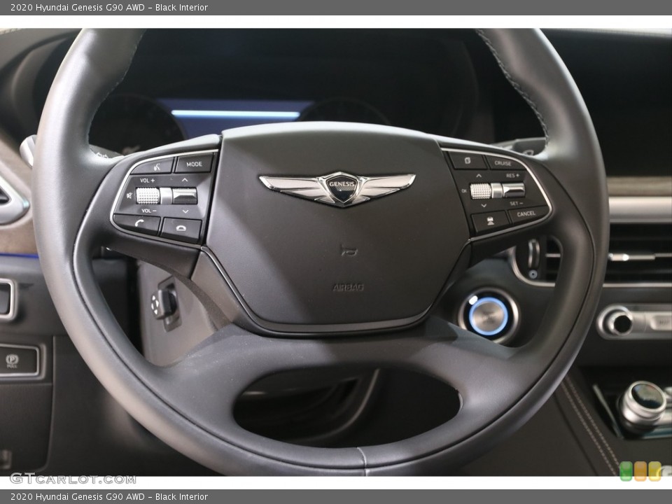 Black Interior Steering Wheel for the 2020 Hyundai Genesis G90 AWD #139642935