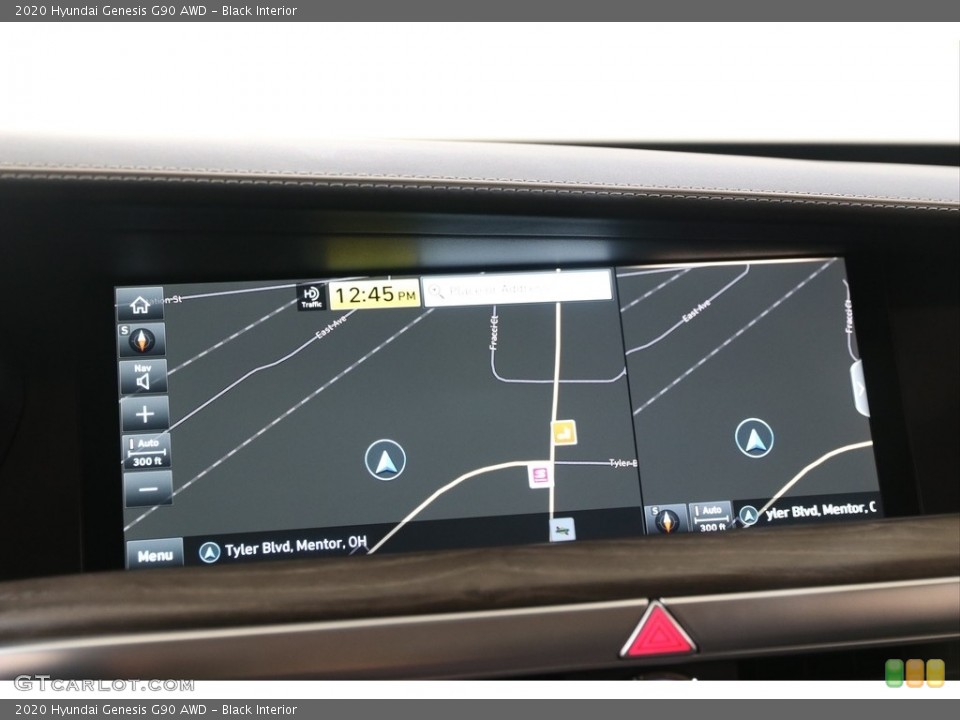 Black Interior Navigation for the 2020 Hyundai Genesis G90 AWD #139643017