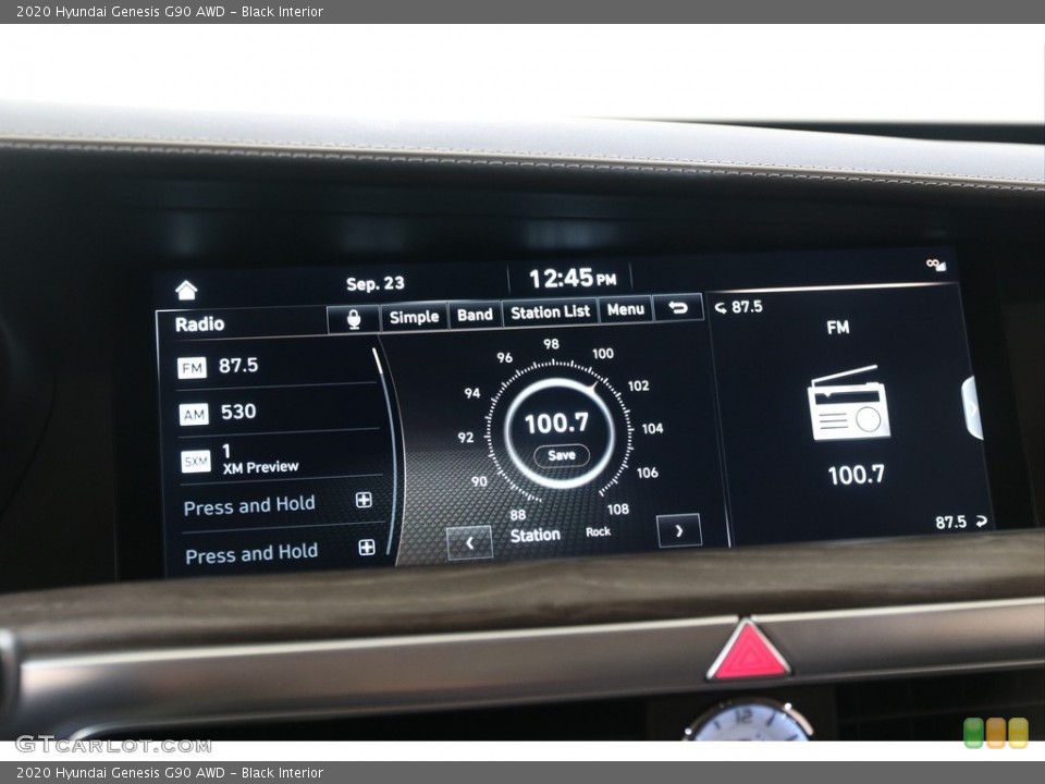 Black Interior Controls for the 2020 Hyundai Genesis G90 AWD #139643031