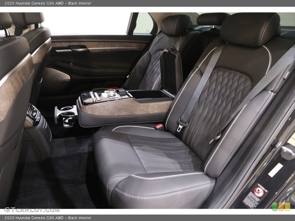 Black Interior Rear Seat for the 2020 Hyundai Genesis G90 AWD #139643130