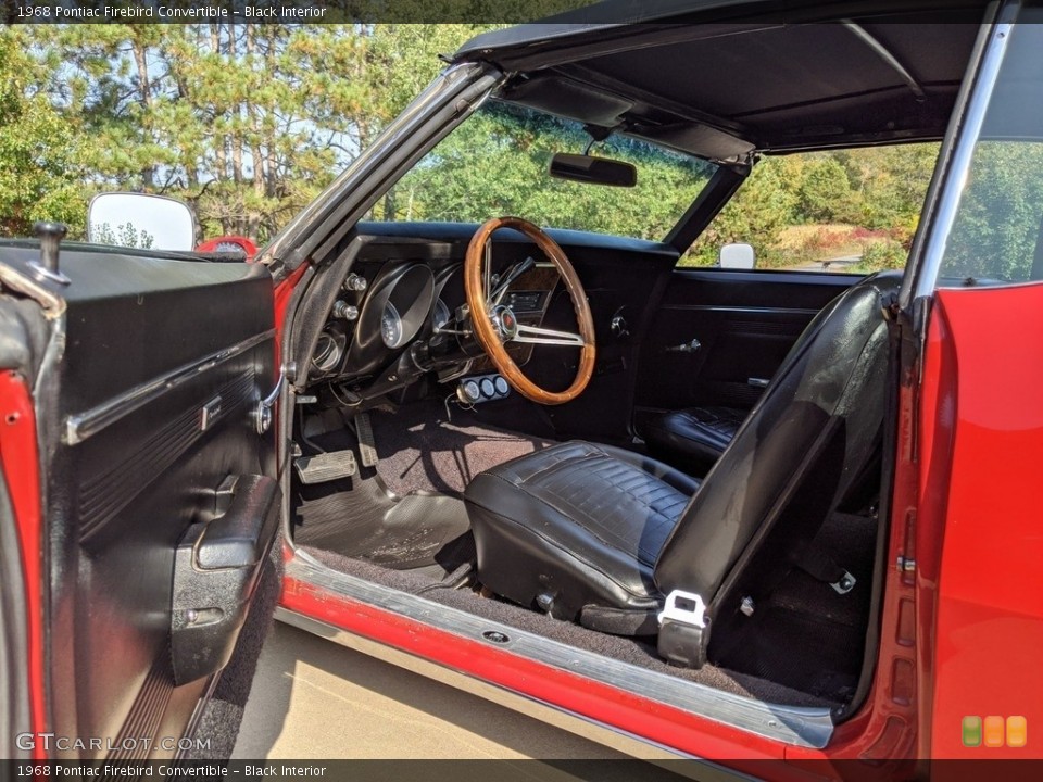 Black Interior Photo for the 1968 Pontiac Firebird Convertible #139646923
