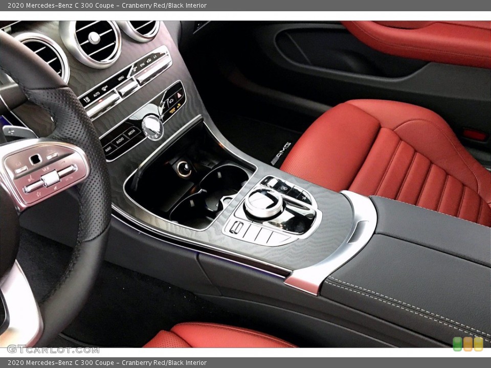 Cranberry Red/Black Interior Controls for the 2020 Mercedes-Benz C 300 Coupe #139647137