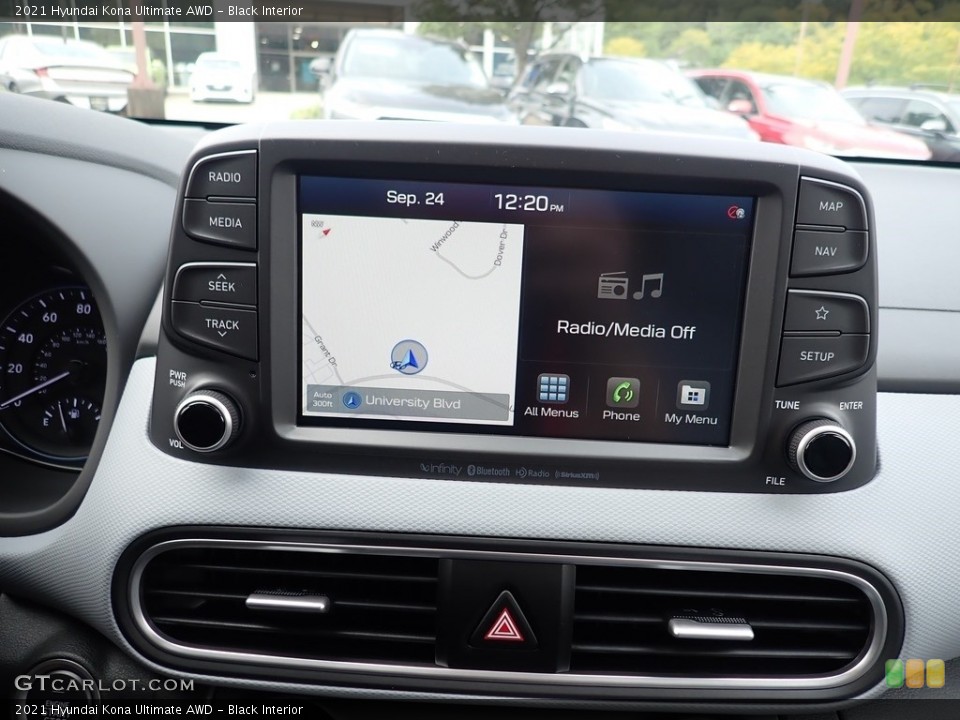Black Interior Controls for the 2021 Hyundai Kona Ultimate AWD #139647333