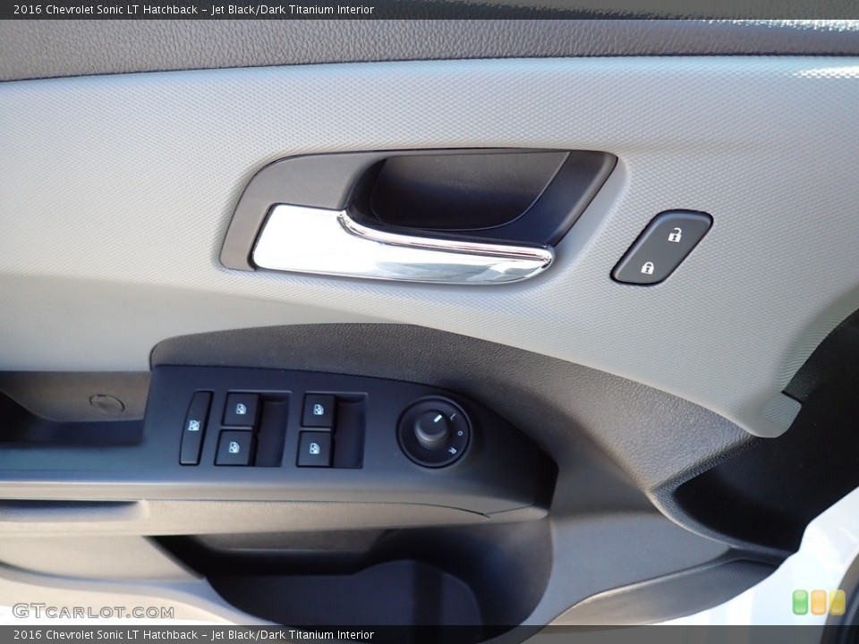 Jet Black/Dark Titanium Interior Door Panel for the 2016 Chevrolet Sonic LT Hatchback #139648662