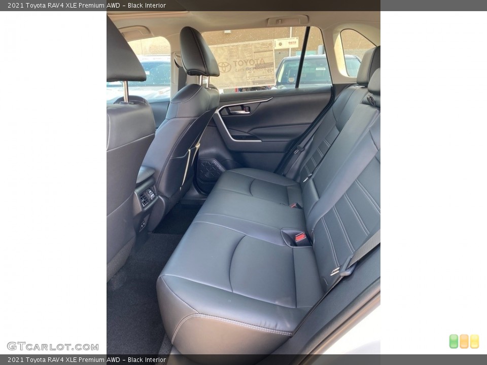Black Interior Rear Seat for the 2021 Toyota RAV4 XLE Premium AWD #139649539