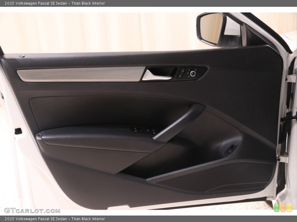 Titan Black Interior Door Panel for the 2015 Volkswagen Passat SE Sedan #139650136