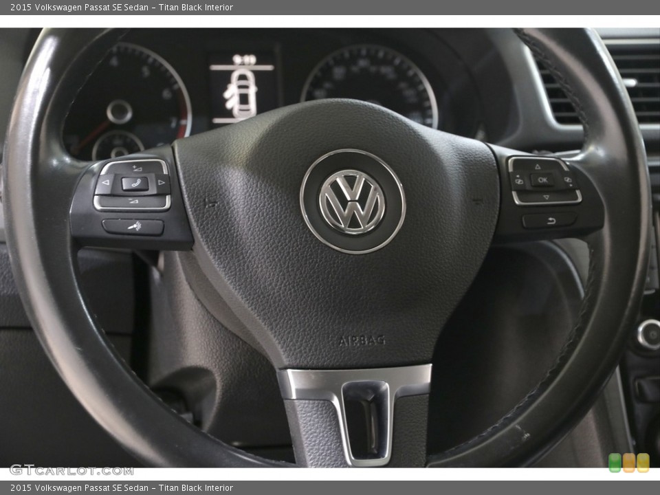 Titan Black Interior Steering Wheel for the 2015 Volkswagen Passat SE Sedan #139650208