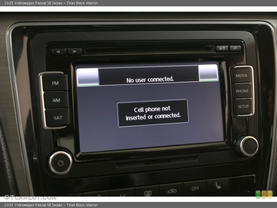 Titan Black Interior Controls for the 2015 Volkswagen Passat SE Sedan #139650277