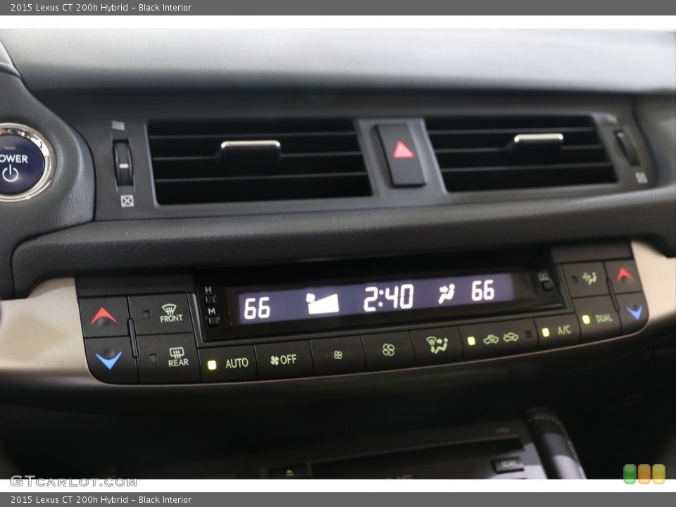 Black Interior Controls for the 2015 Lexus CT 200h Hybrid #139650841