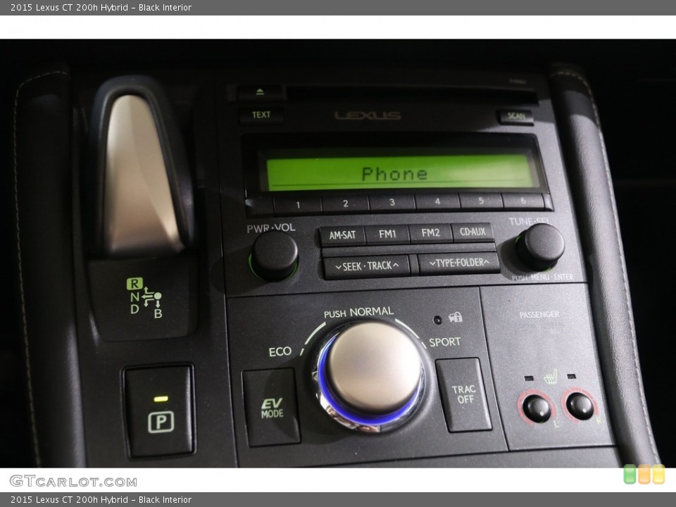 Black Interior Controls for the 2015 Lexus CT 200h Hybrid #139650891