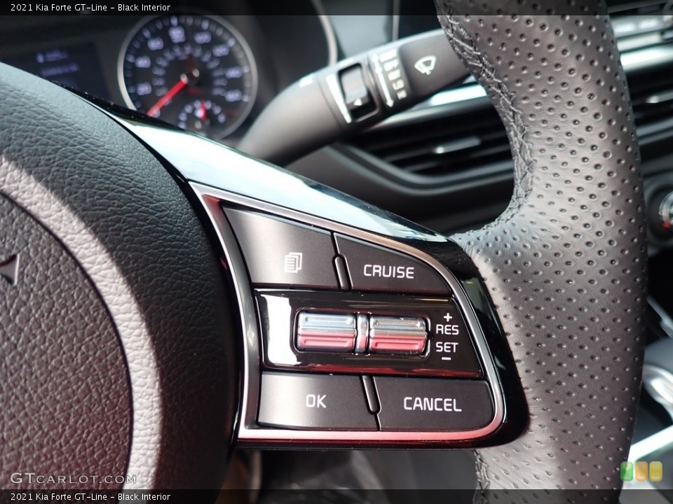 Black Interior Steering Wheel for the 2021 Kia Forte GT-Line #139650991