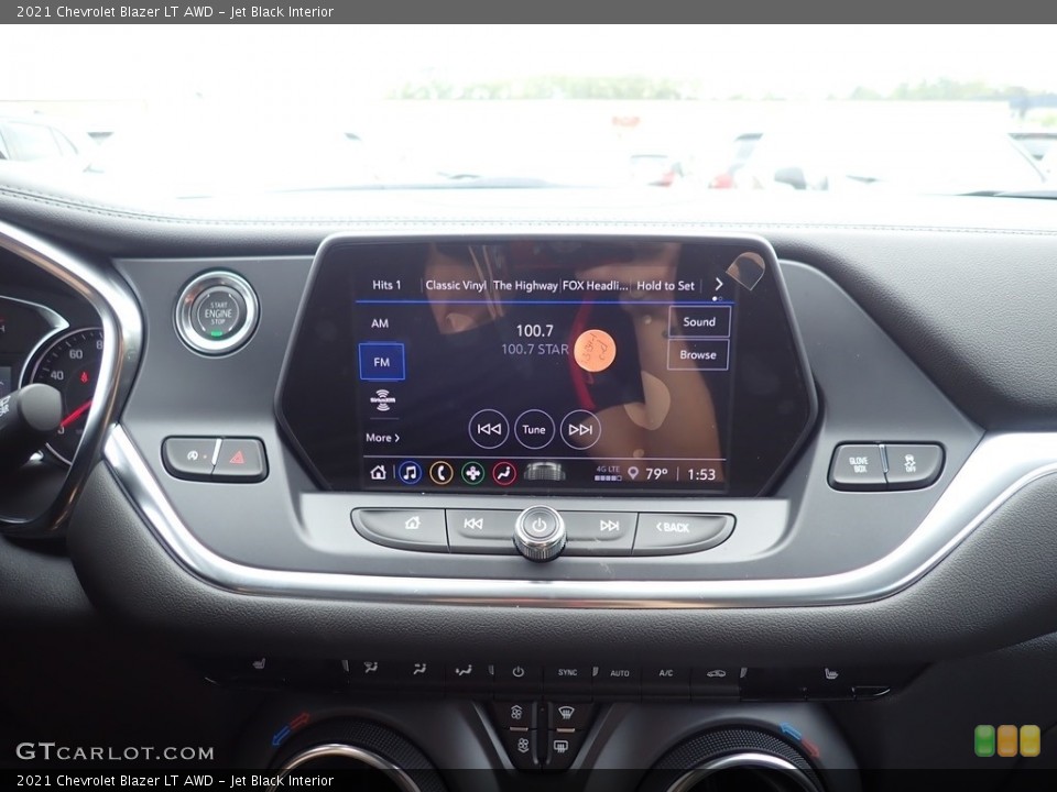 Jet Black Interior Controls for the 2021 Chevrolet Blazer LT AWD #139651489