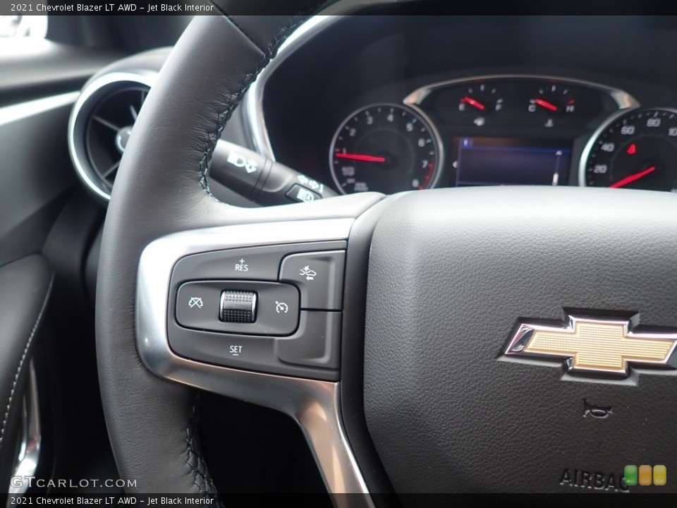 Jet Black Interior Steering Wheel for the 2021 Chevrolet Blazer LT AWD #139651558