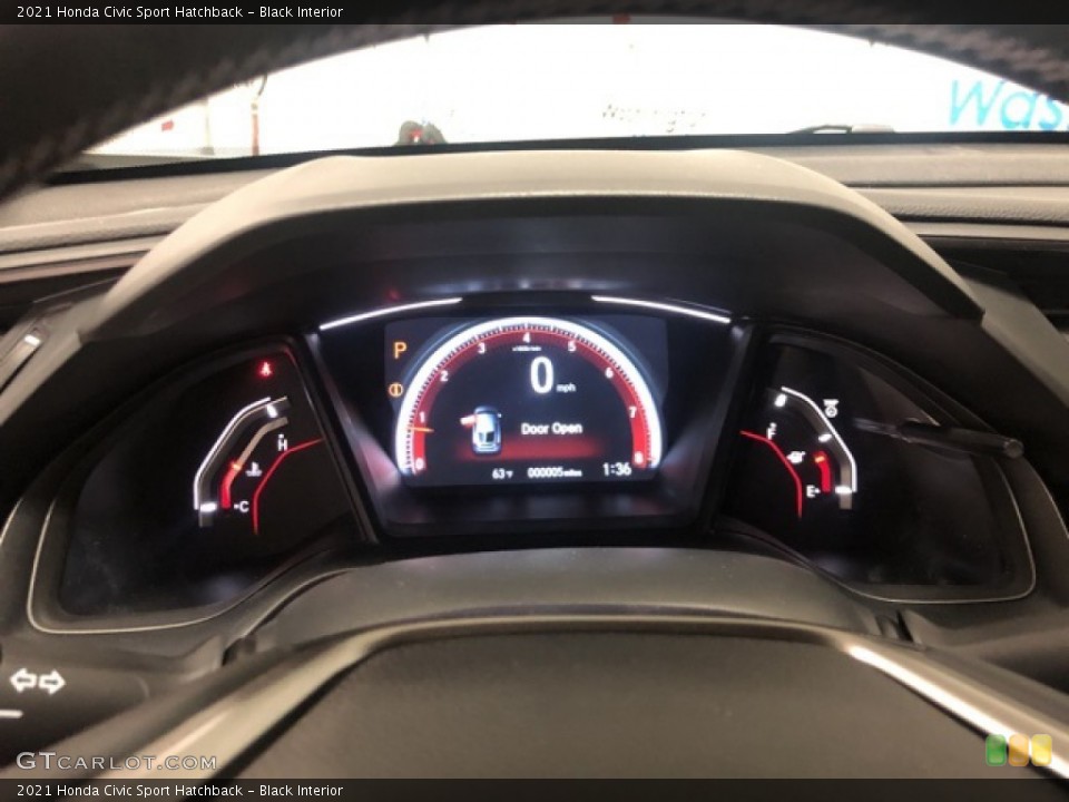 Black Interior Gauges for the 2021 Honda Civic Sport Hatchback #139652968