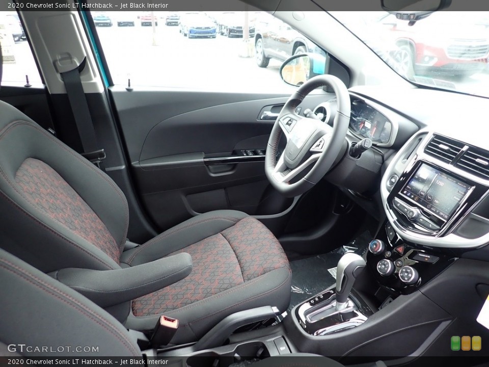 Jet Black Interior Front Seat for the 2020 Chevrolet Sonic LT Hatchback #139655200