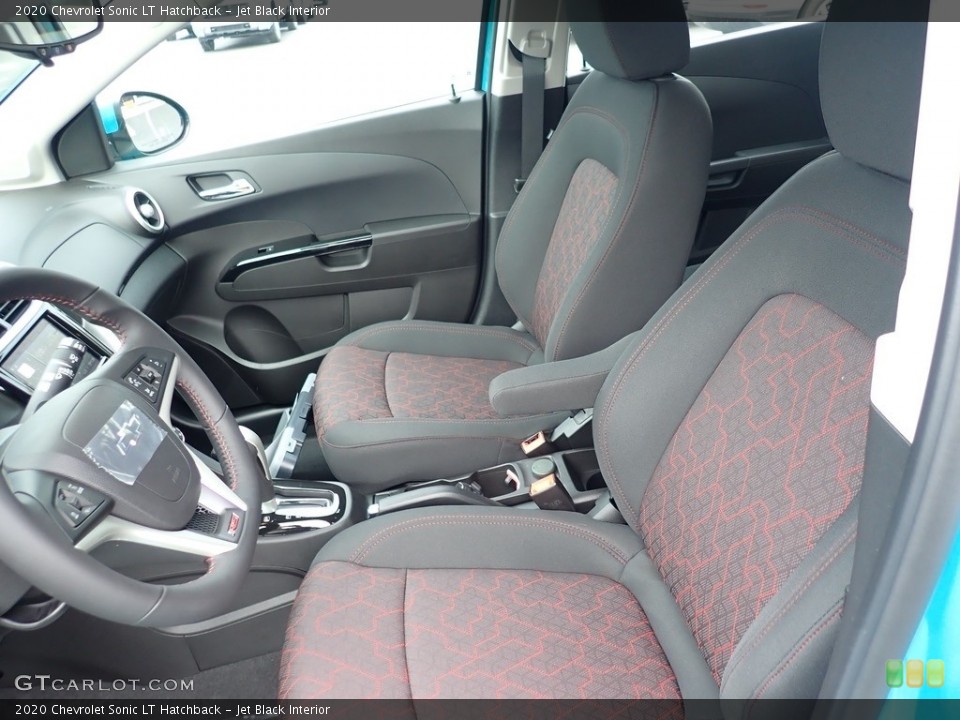 Jet Black Interior Front Seat for the 2020 Chevrolet Sonic LT Hatchback #139655290