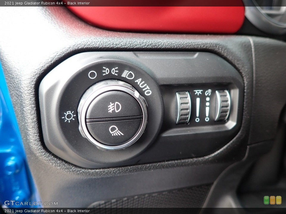 Black Interior Controls for the 2021 Jeep Gladiator Rubicon 4x4 #139655320