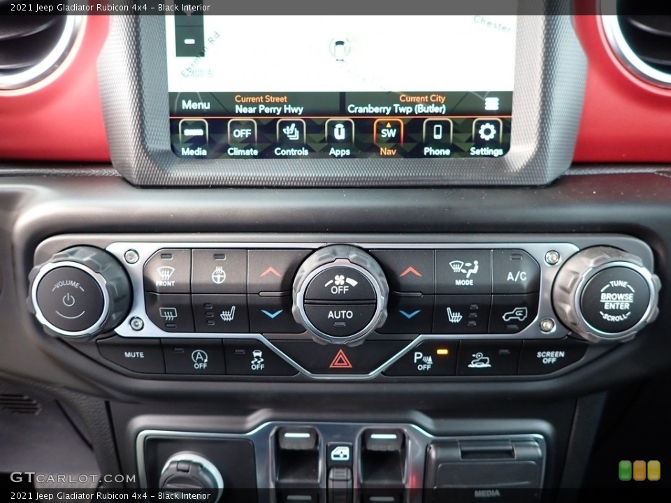 Black Interior Controls for the 2021 Jeep Gladiator Rubicon 4x4 #139655380
