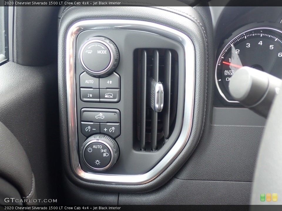 Jet Black Interior Controls for the 2020 Chevrolet Silverado 1500 LT Crew Cab 4x4 #139655848