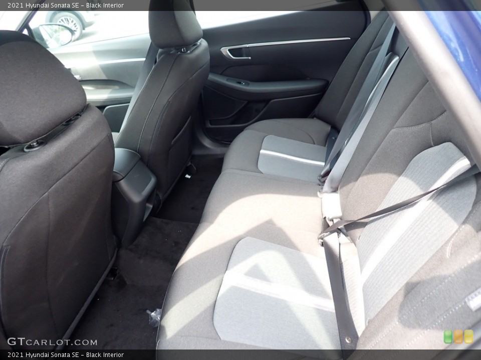 Black Interior Rear Seat for the 2021 Hyundai Sonata SE #139655917