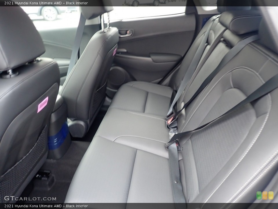 Black Interior Rear Seat for the 2021 Hyundai Kona Ultimate AWD #139656262